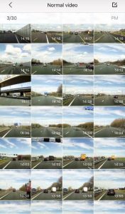70mai Smart car Dash DVR App for iOS - recorded videos