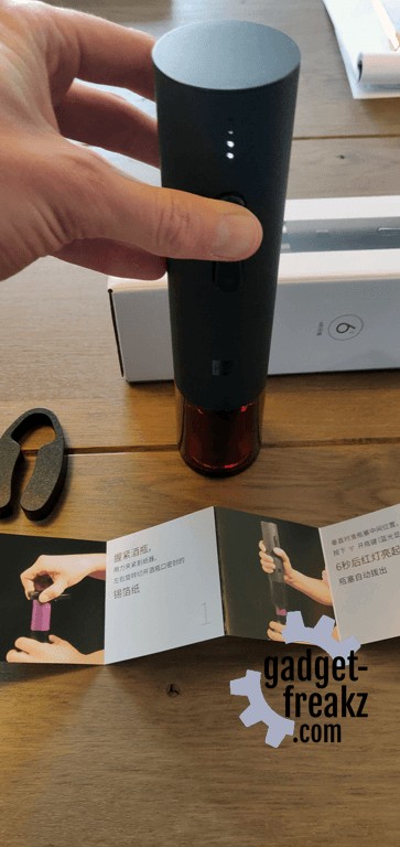 Xiaomi Huohou Automatic Wine Bottle Opener reverse