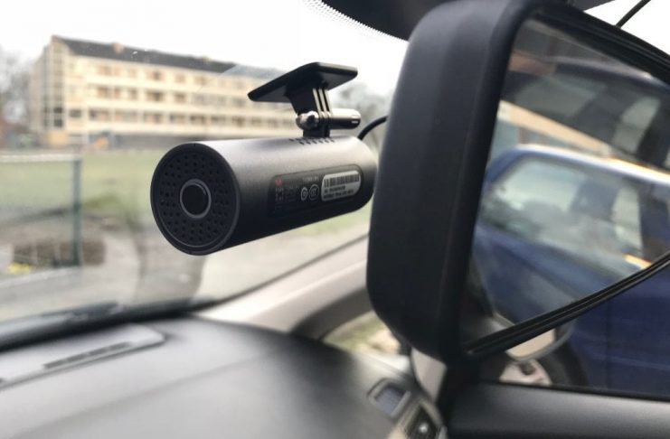 the dash cam installed in my car