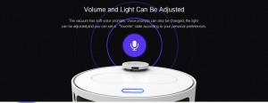 360 Robot Vacuum Cleaner voice and light