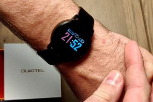 Oukitel W1 Smart Watch on wrist
