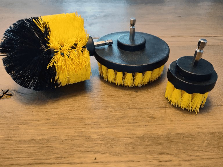 Set of 3 Brush Heads for Electric Drills