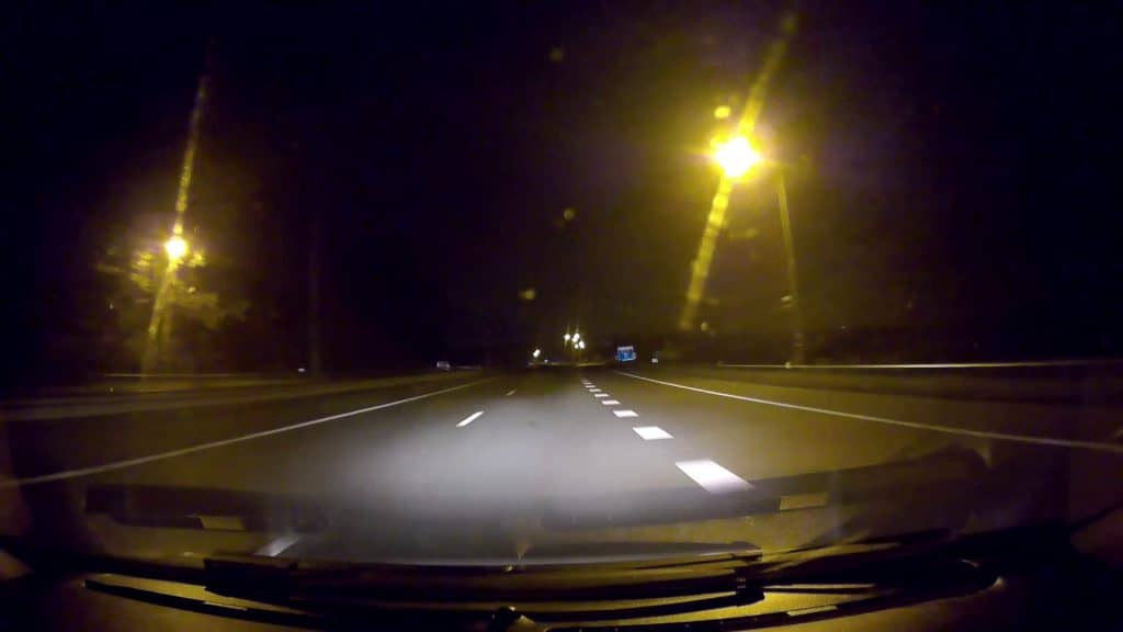 Alfawise G70 Footage Snapshot Night Highway
