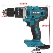 Makita 18v compatible 3-in-1 drill side view
