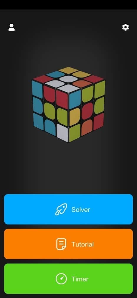 Xiaomi Rubiks Cube App Menu